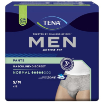 Tena Men Pants Normal imavad püksid hallid L/XL N10